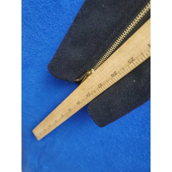 Michael Kors Jacket Women's L Black Wool Blend Coat Zip Up Pockets - Picture 10 of 16